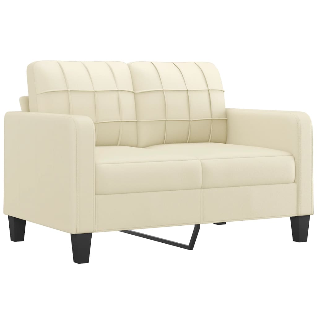 3-Sitzer-Sofa mit Zierkissen Schwarz 180 cm Kunstleder
