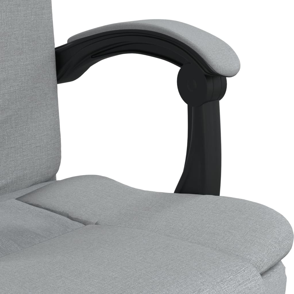 Bürostuhl mit Liegefunktion Taupe Stoff