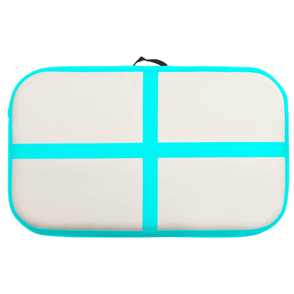 Aufblasbare Gymnastikmatte mit Pumpe 300×100×10 cm PVC Rosa