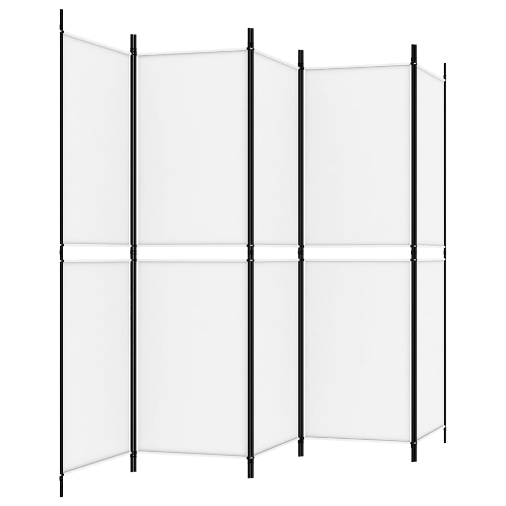 3-teiliger Raumteiler Beige 150 x 180 cm Stoff
