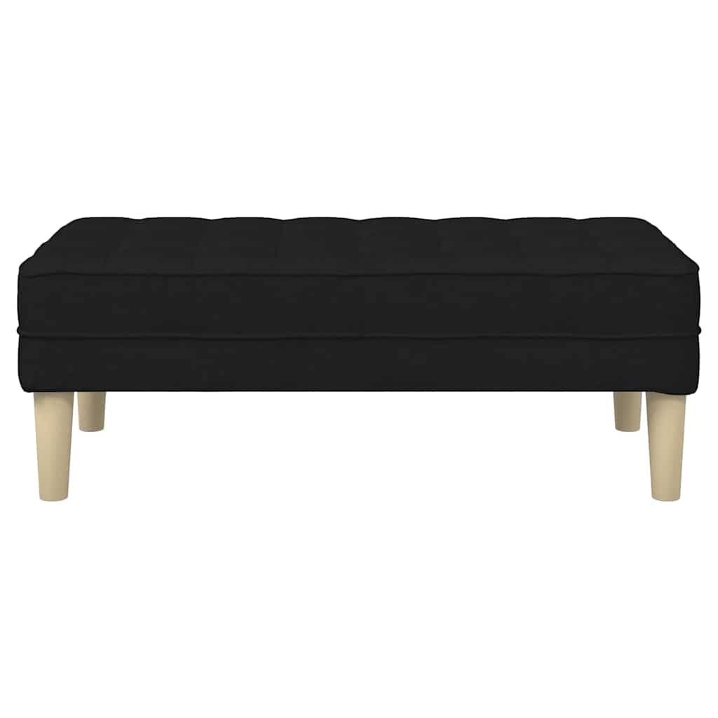 Bank mit Kissen Hellgrau 113 x 57 x 39 cm Stoff