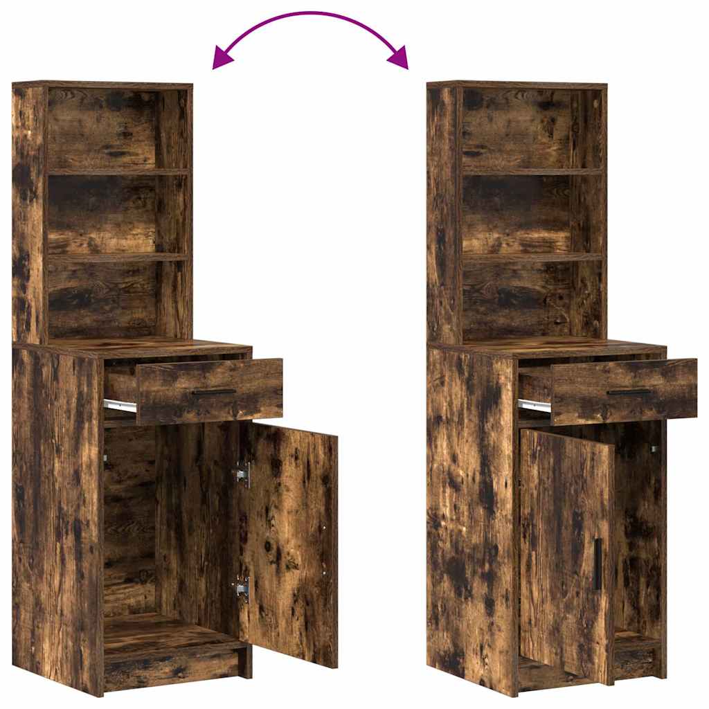 Schminktisch mit Spiegelbeleuchtung 2 pcs Weiß Holzwerkstoff