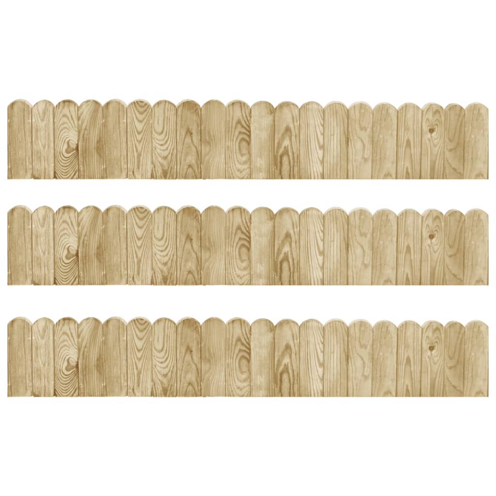 Beeteinfassungen 2 Stk. 120 cm Imprägniertes Kiefernholz