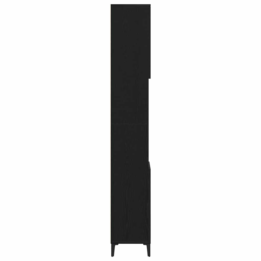 Badschrank Weiß 30x30x190 cm Holzwerkstoff