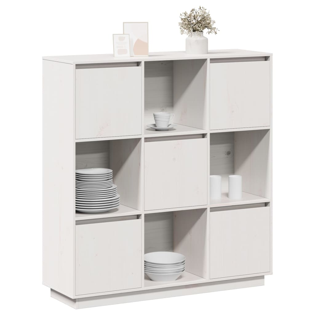 Highboard 110,5x35x117 cm Massivholz Kiefer