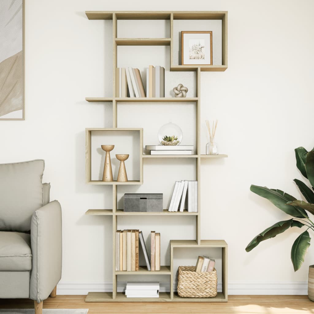 Bücherregal Weiß 92x29x188 cm Holzwerkstoff