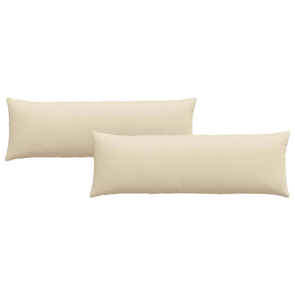 Sofakissen 2 pcs Hellgrau 50 x 30 cm Stoff