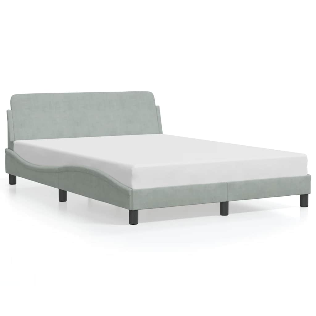 Bettgestell Dover Dunkelgrau 90x190 cm Samt