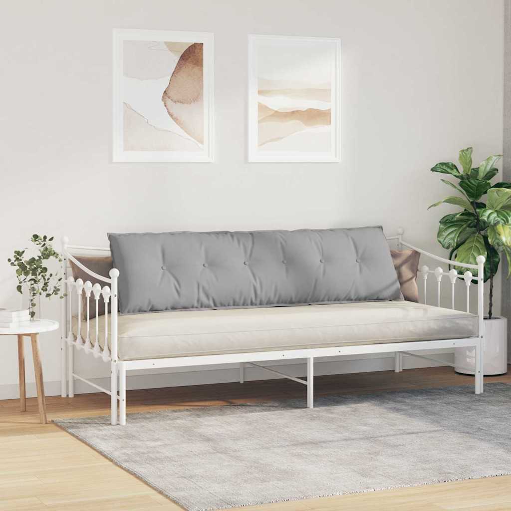 Rückenkissen Hellgrau 50 x 19 x 45 cm Stoff
