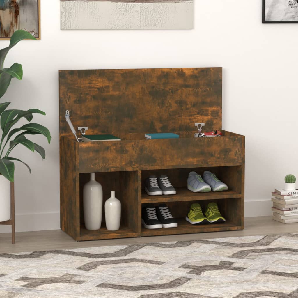 Schuhbank Weiß 60x30x45 cm Holzwerkstoff