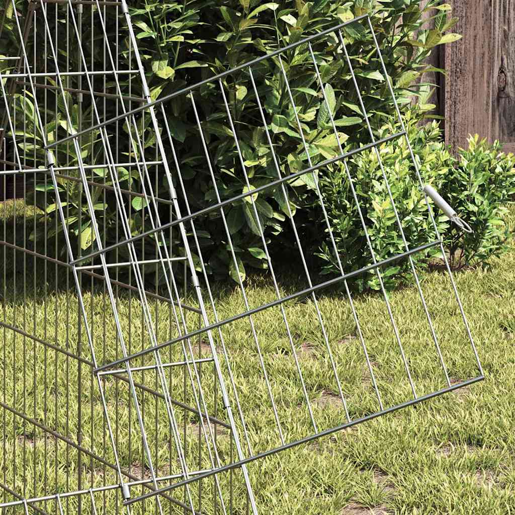 Hühnerkäfig Silber 110 x 55 x 55 cm Verzinkter Stahl