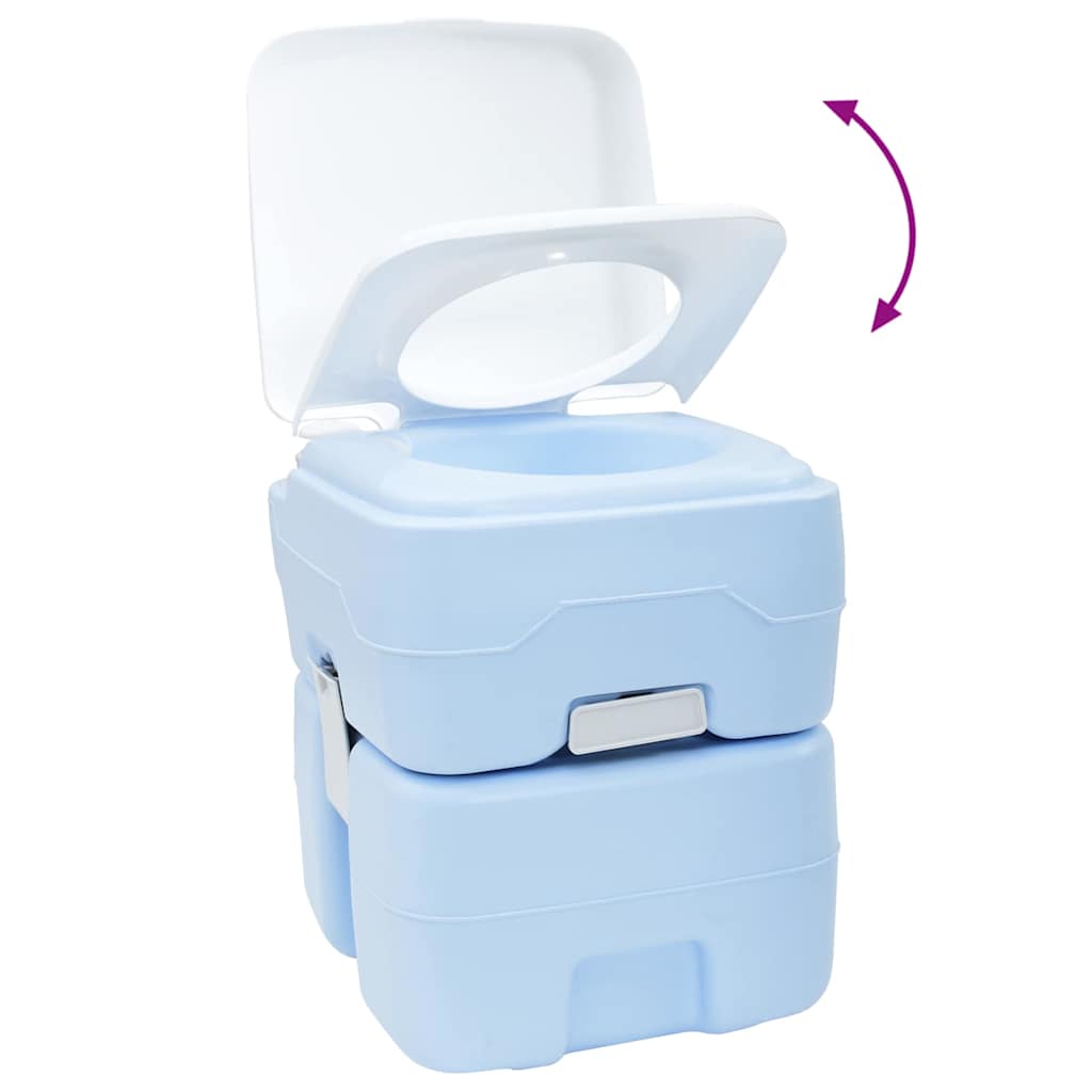 Camping-Toilette Grau 41,5 x 36,5 x 42 cm
