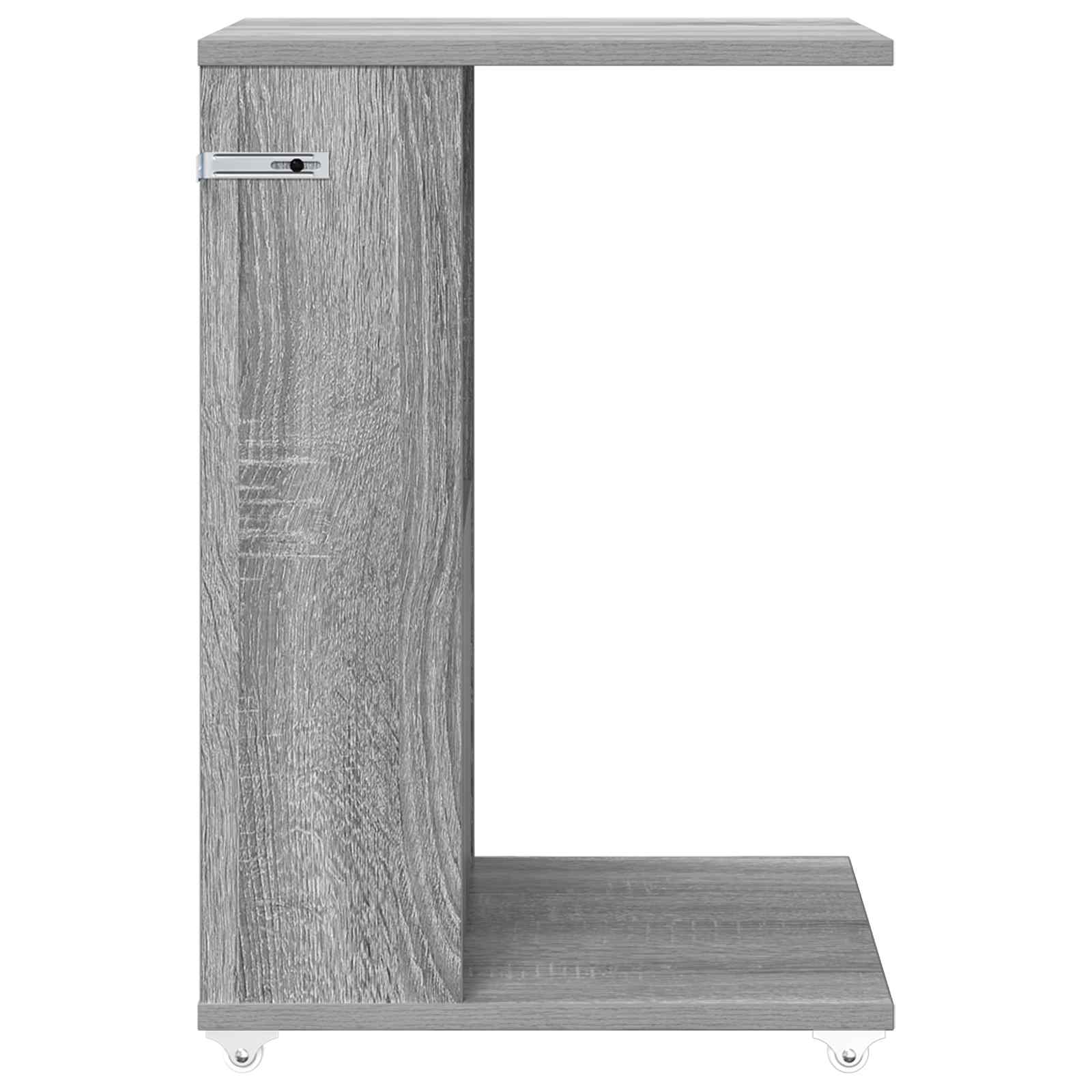 Beistelltisch Mit Rad Weiß 40 x 35 x 60 cm Holzwerkstoff