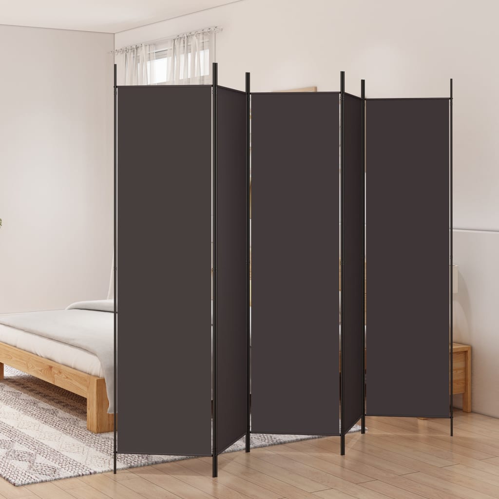 3-tlg. Paravent Schwarz 150x200 cm Stoff
