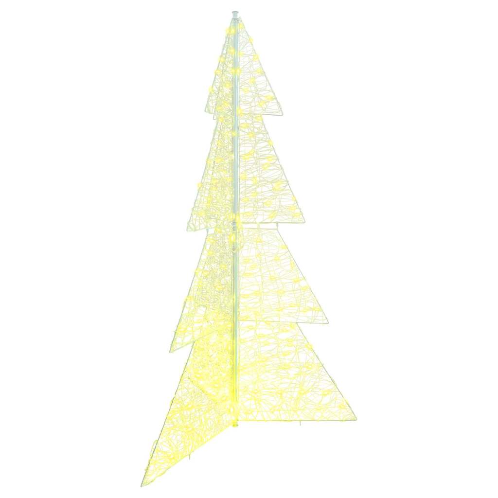 Weihnachtsbaum mit 100 LEDs Warmes Weiß 120 cm Acryl