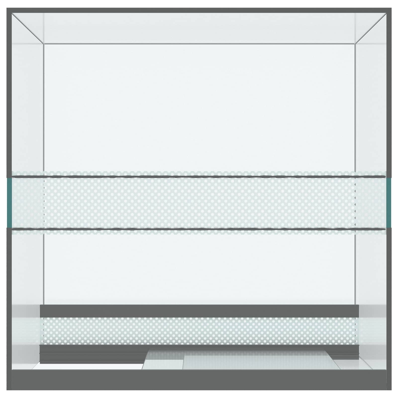 Terrarium mit Speicher Transparent 30 x 30 x 30 cm Glas