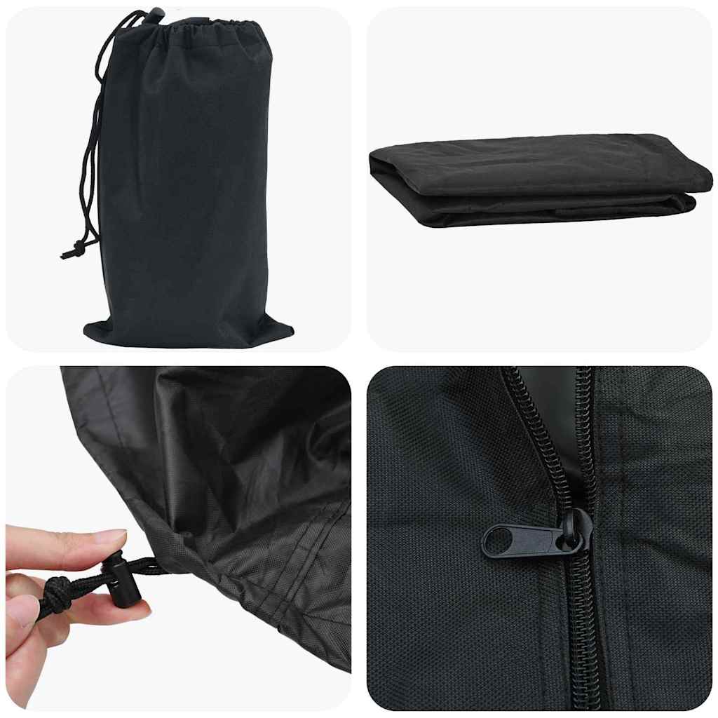 Abdeckung für Kaminholzregal Uni Schwarz 210D Oxford Stoff