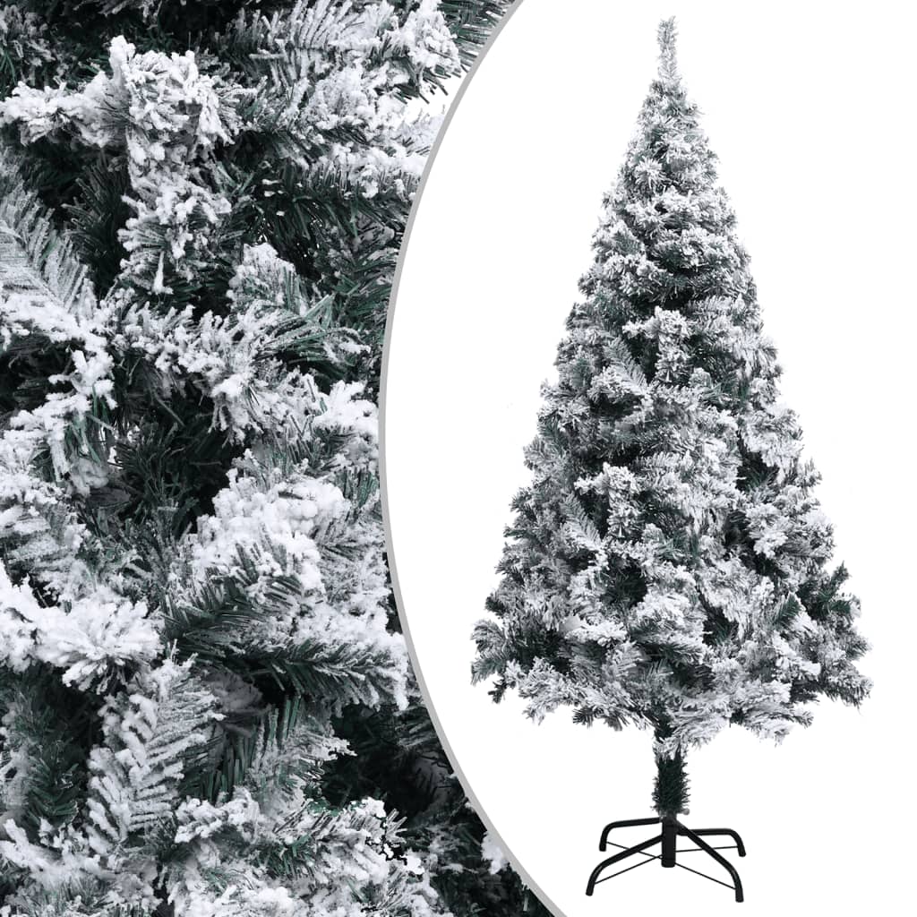 Künstlicher Weihnachtsbaum mit Dicken Zweigen Grün 150 cm PVC