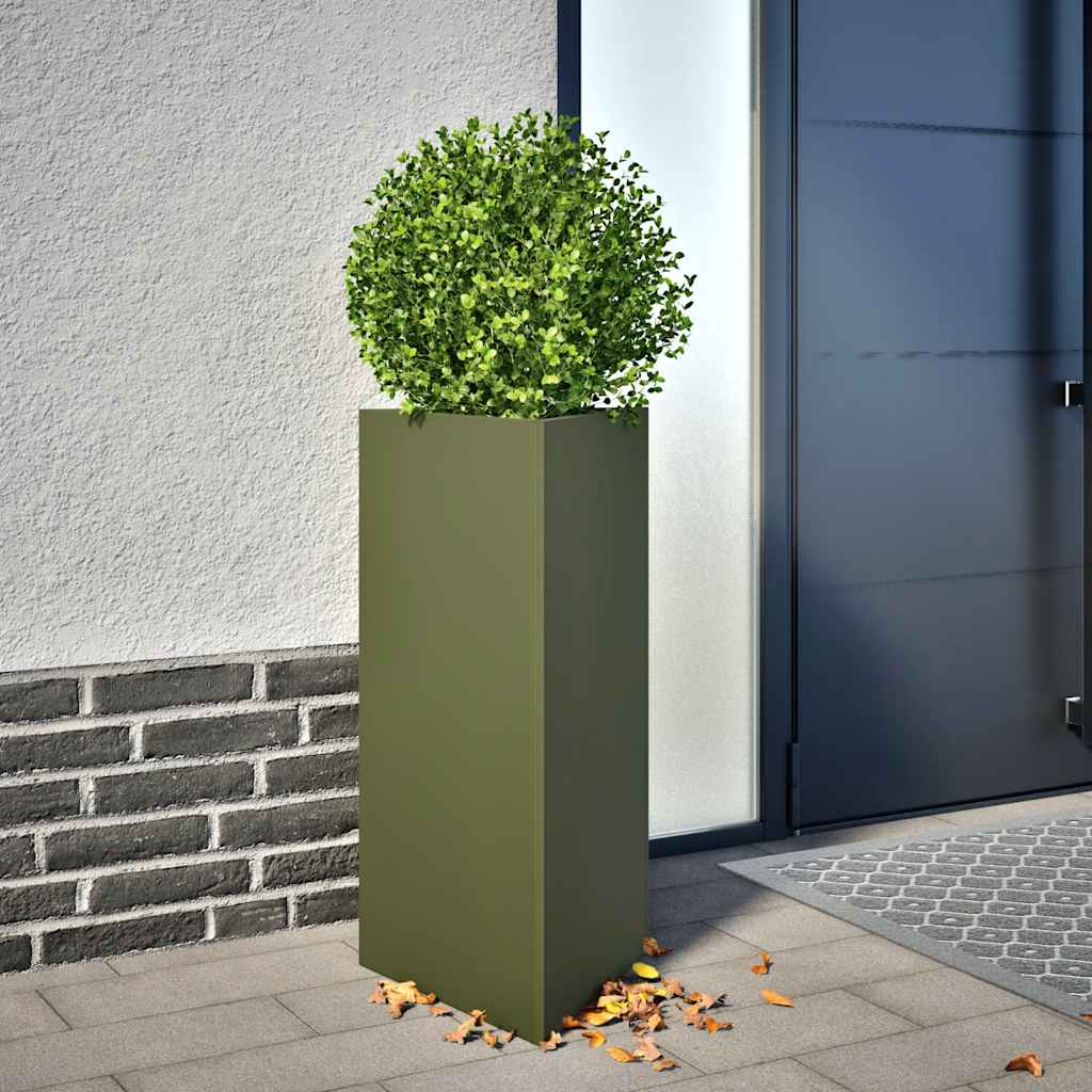 Pflanzkübel 30x26x75 cm Cortenstahl