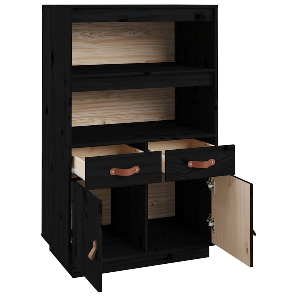 Highboard 67x40x108,5 cm Massivholz Kiefer