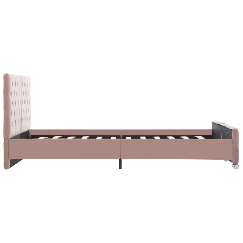 Bettgestell Grau Samt 120x200 cm