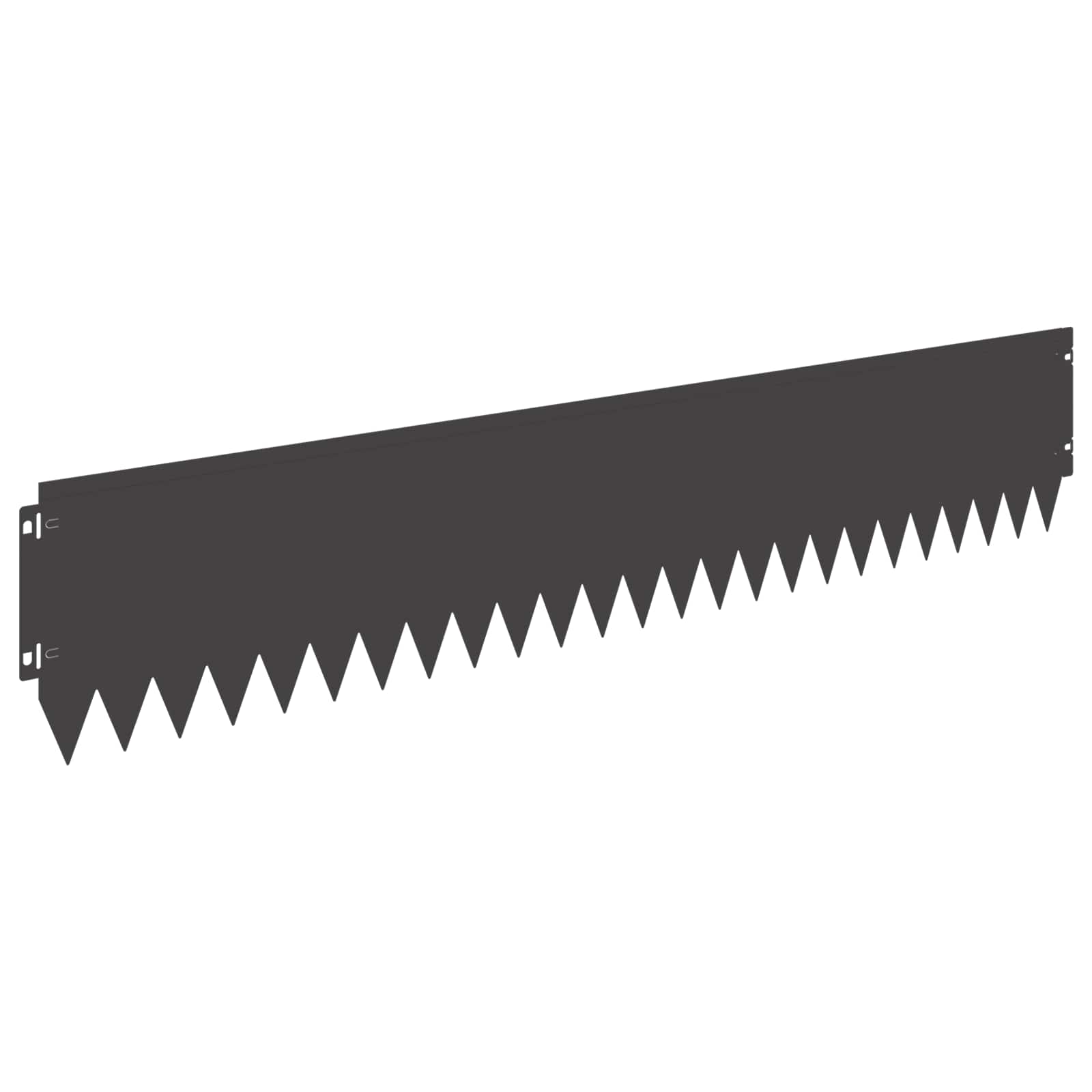 Raseneinfassung 10 pcs 103 x 10 cm Stahl Schwarz