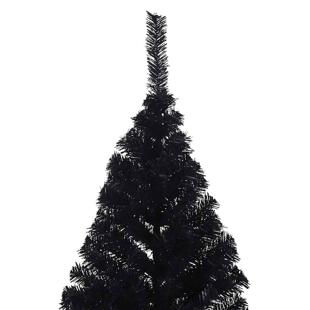 Künstlicher Halb-Weihnachtsbaum mit Ständer Grün 150 cm PVC