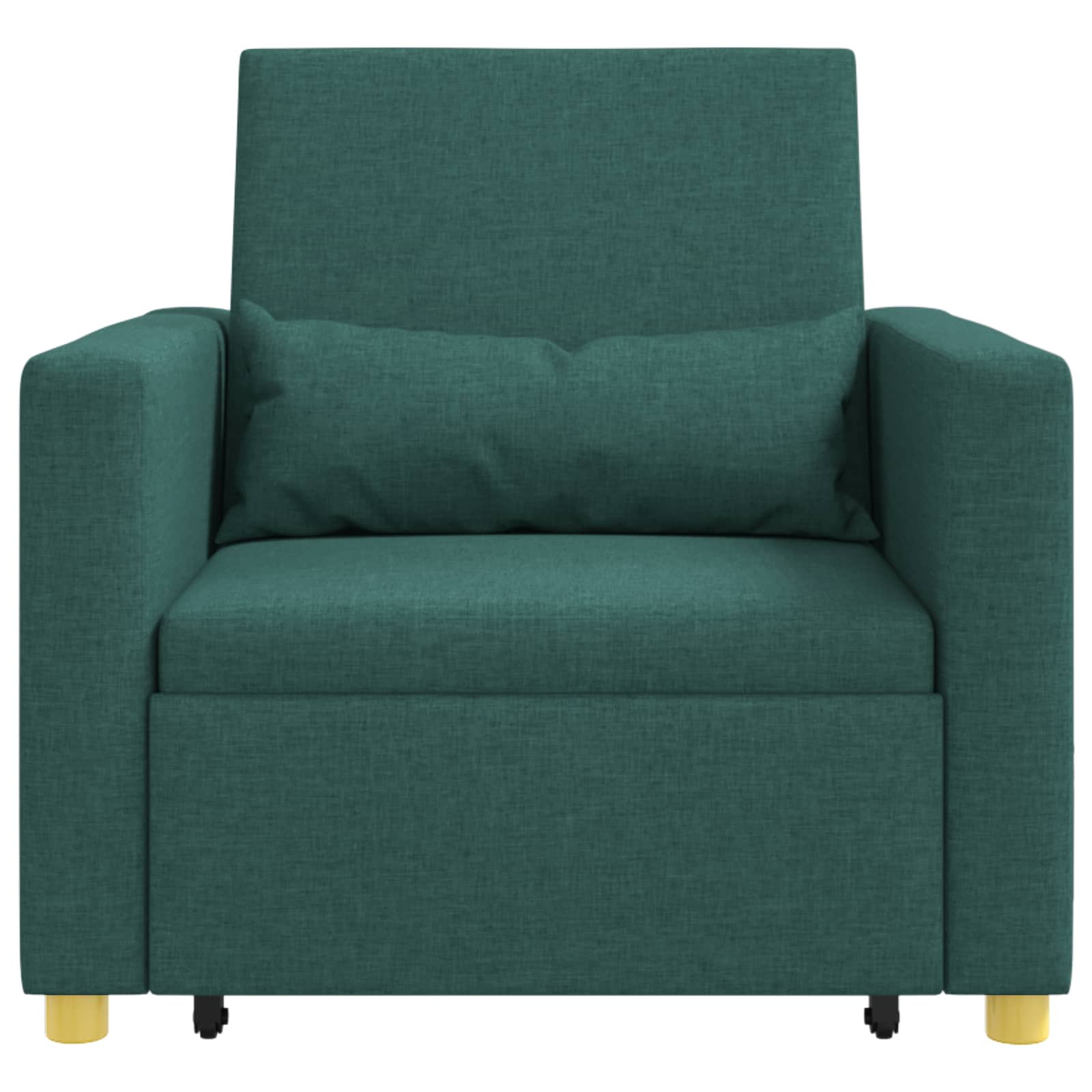 Ausziehbare Schlafcouch Einzel Hellgrau 90 x 165 x 87 cm Stoff