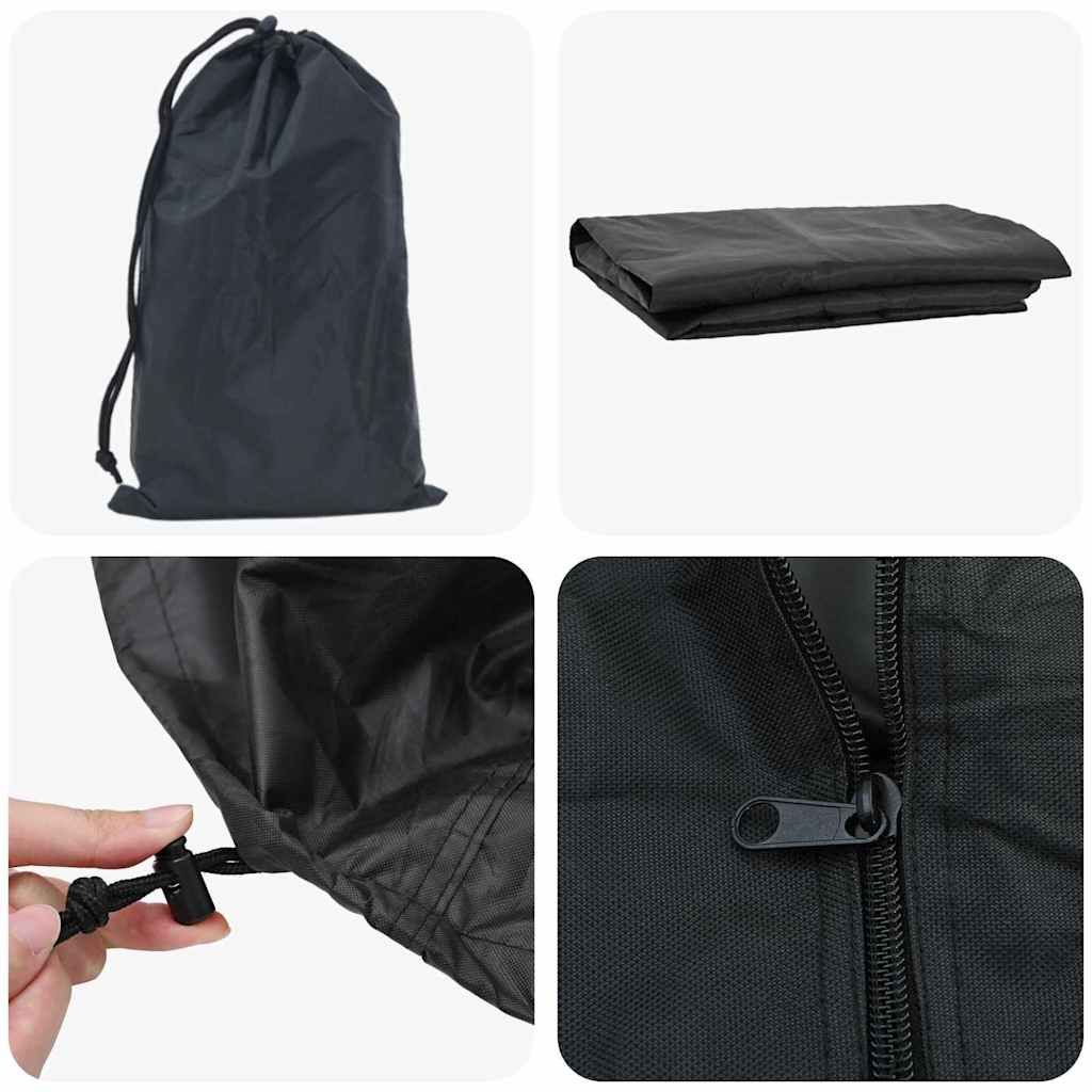 Abdeckung für Kaminholzregal Uni Schwarz 210D Oxford Stoff