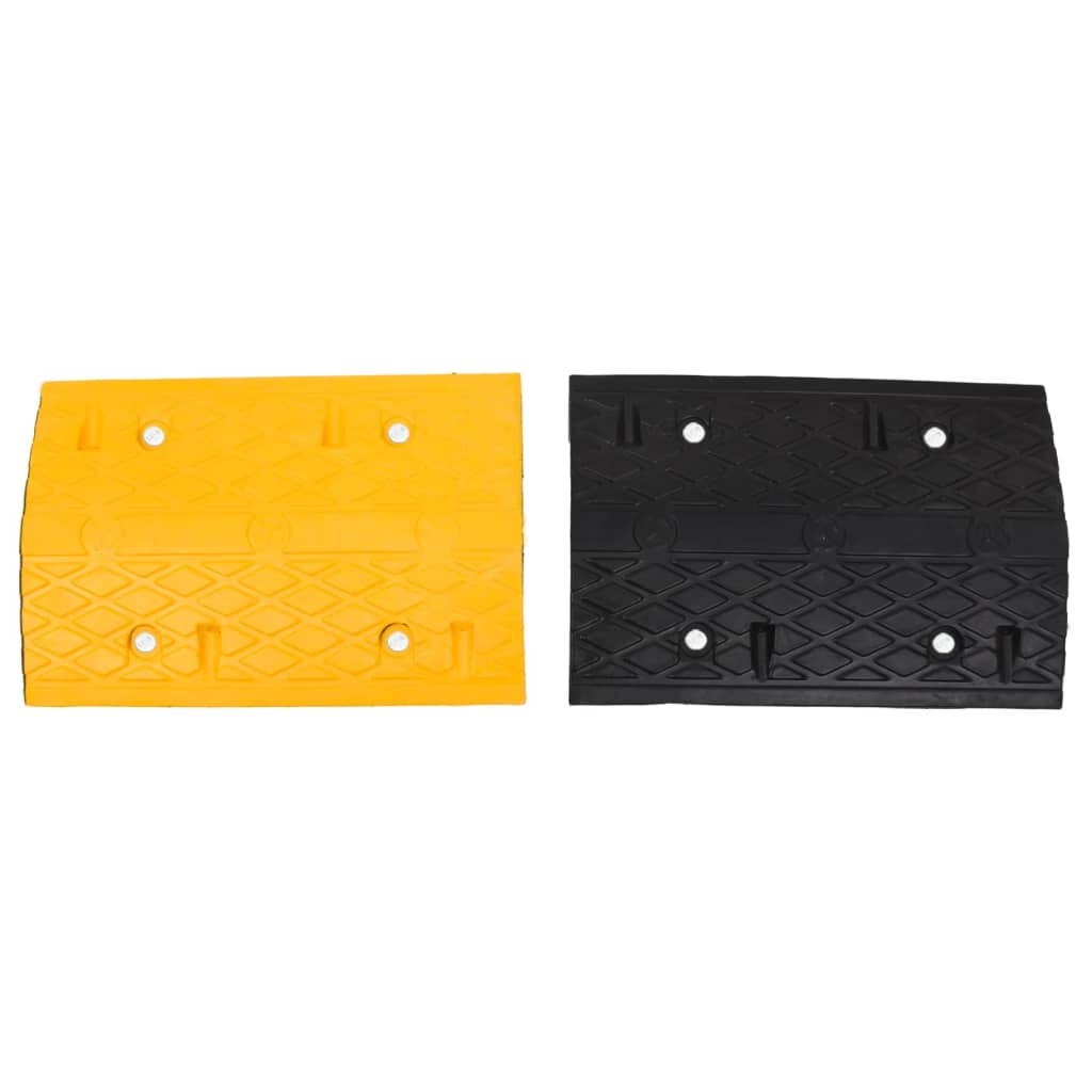 Bodenschwelle Gelb & Schwarz 129x32,5 x4 cm Gummi