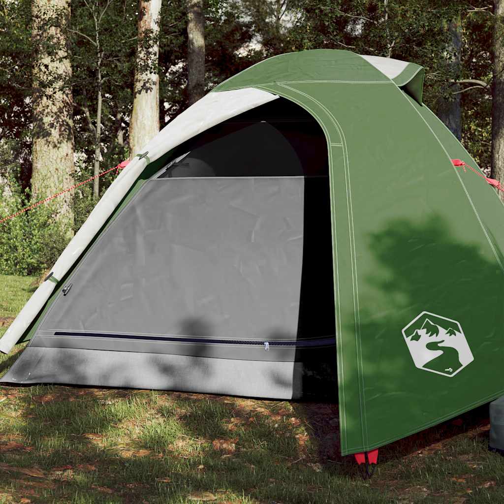 Kuppel-Campingzelt 2 Personen Olivgrün Wasserdicht