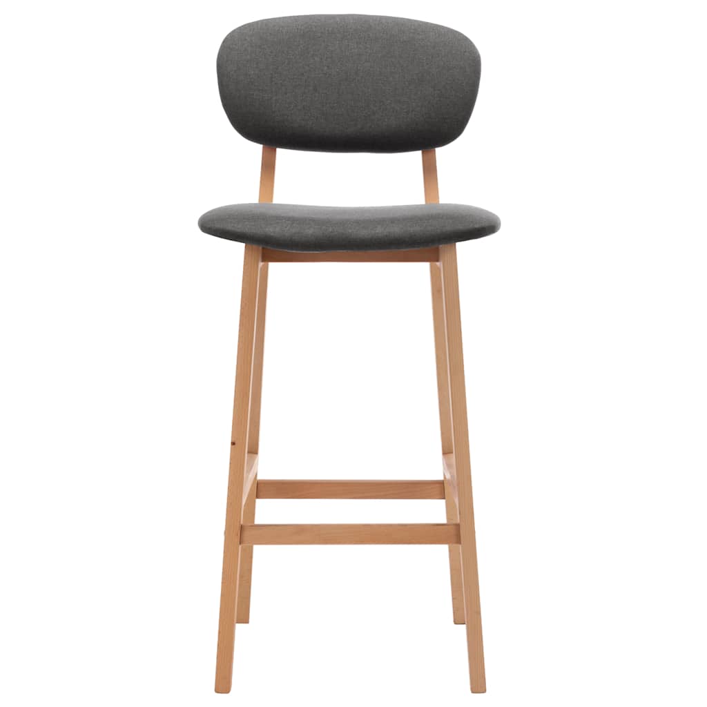 Barhocker 2 Stk. Braun Stoff