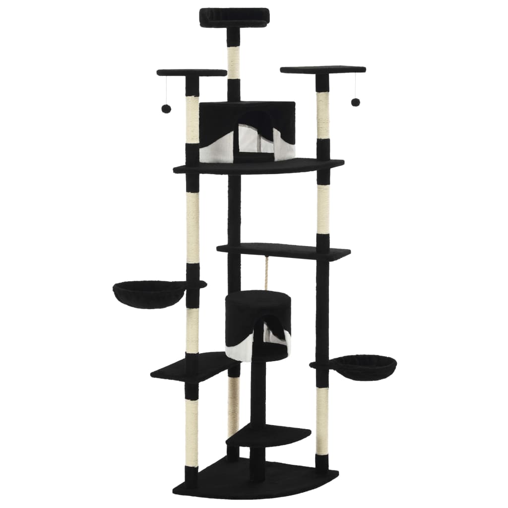 Katzen-Kratzbaum Sisal 203 cm Beige und Weiß