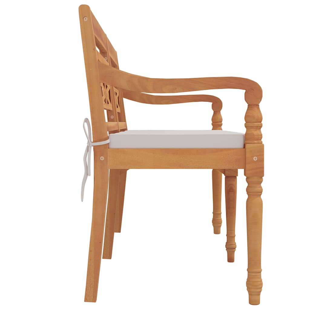 Batavia-Sitzbank 150 cm Massivholz Teak