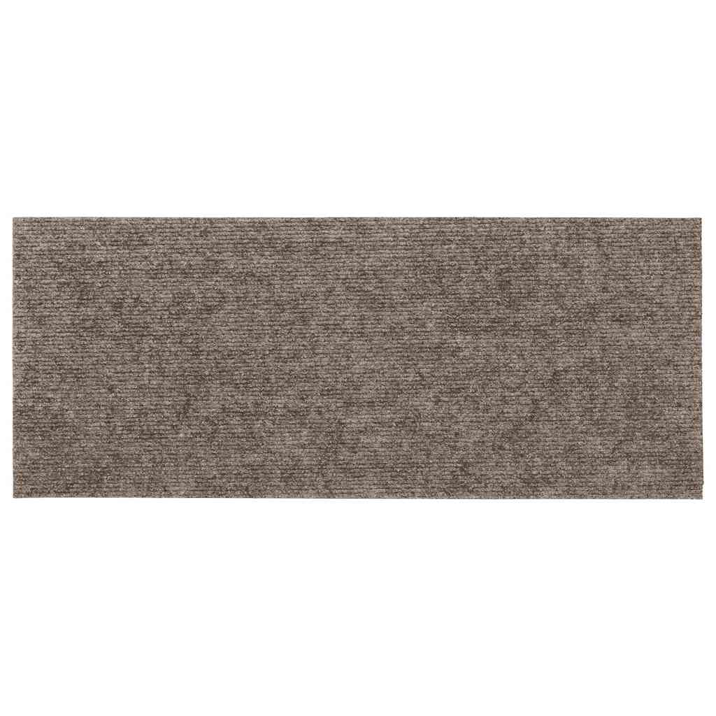 Stufenmatten Selbstklebend 15 Stk. 60x25 cm Hellbraun Rechteckig