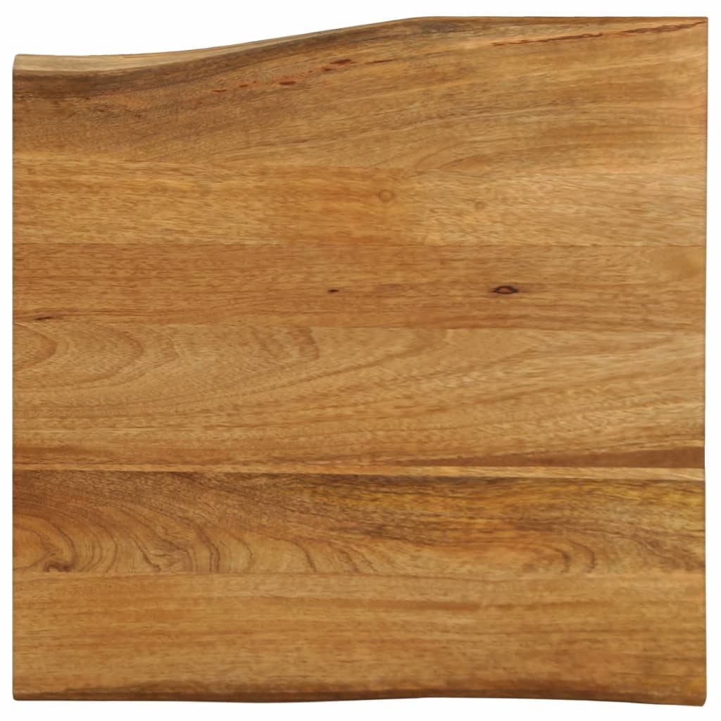 Tischplatte 40x40x2,5 cm Rechteckig Massivholz Akazie Baumkante