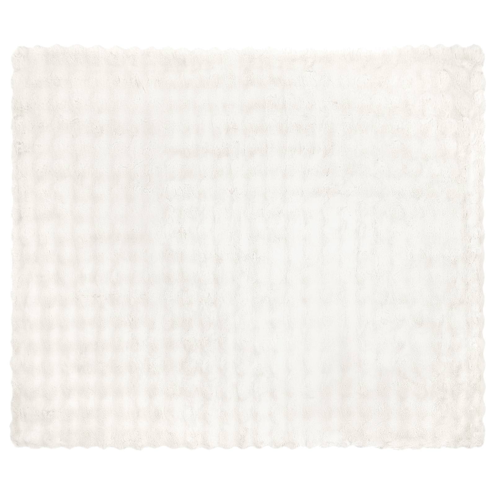Rutschfeste Decke aus Kunstkaninchenfell Olite Beige Polyester