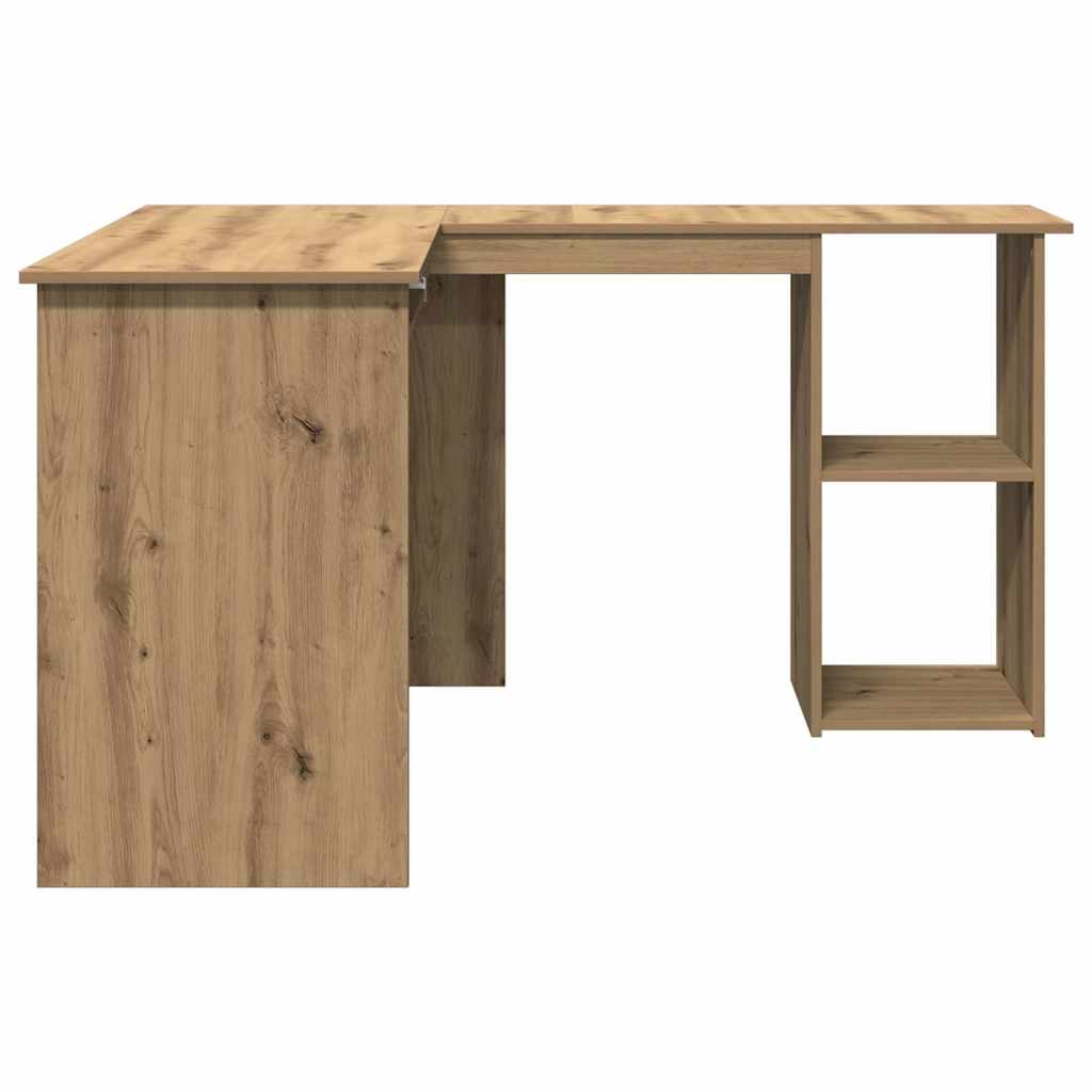 Eckschreibtisch in L-Form Weiß 120x140x75 cm Holzwerkstoff
