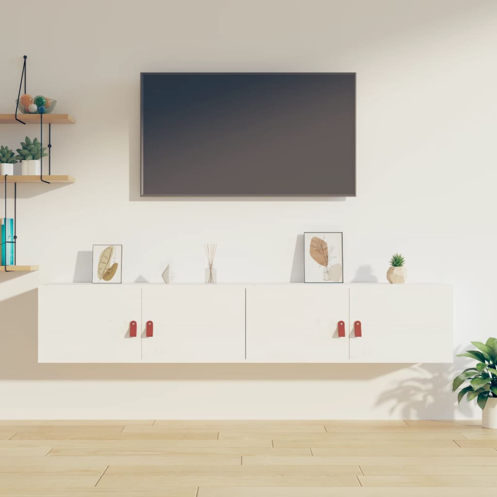 Wandschrank 80x30x30 cm Massivholz Kiefer
