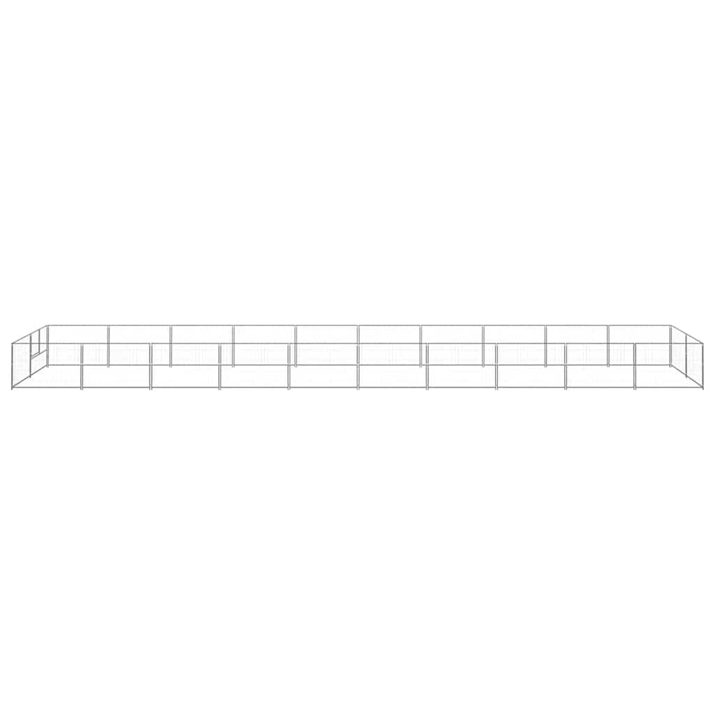 Hundezwinger Schwarz 4 m² Stahl