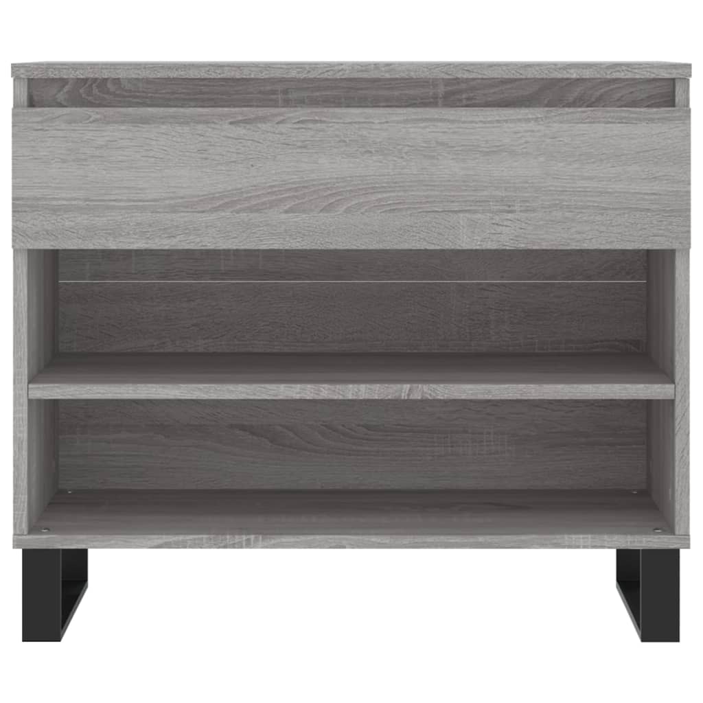 Schuhregal Hochglanz-Weiß 70x36x60 cm Holzwerkstoff