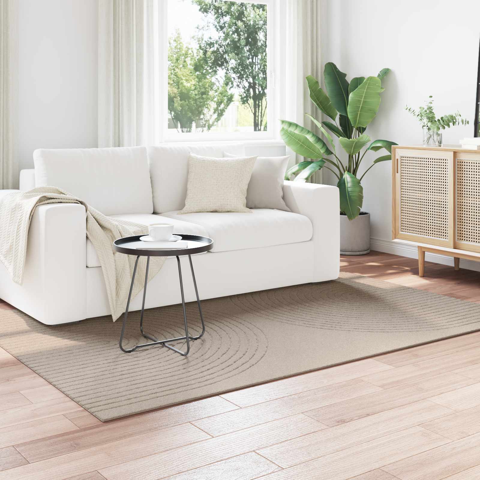 Bereichsteppiche Rechtwinklig GALATI Creme 150 x 80 cm