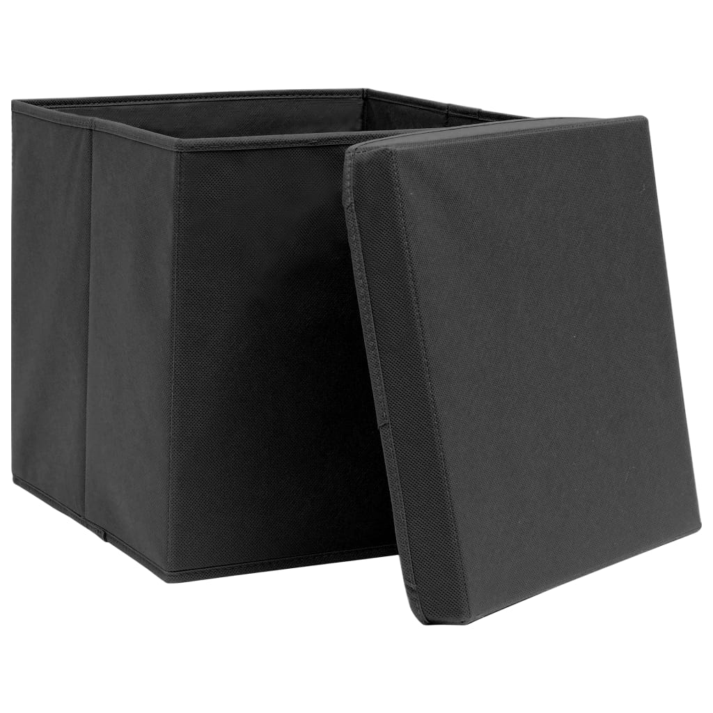 Aufbewahrungsboxen 4 Stk. Blau 32x32x32 cm Stoff