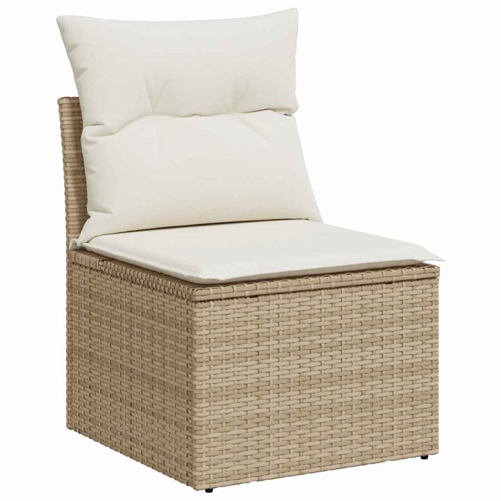 Garten Essgruppe mit Kissen 5 pcs Schwarz und Beige