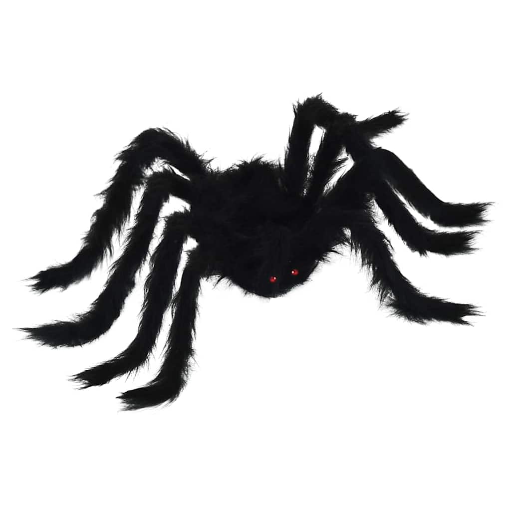 Halloween Spinnen Dekoration 3 pcs Schwarz 200 cm