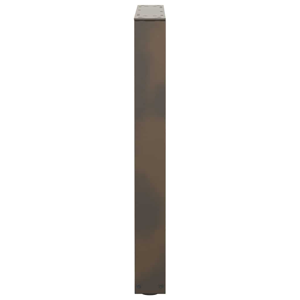 Couchtischbeine V-Form 2 Stück Schwarz 30x(30-31,3) cm Stahl