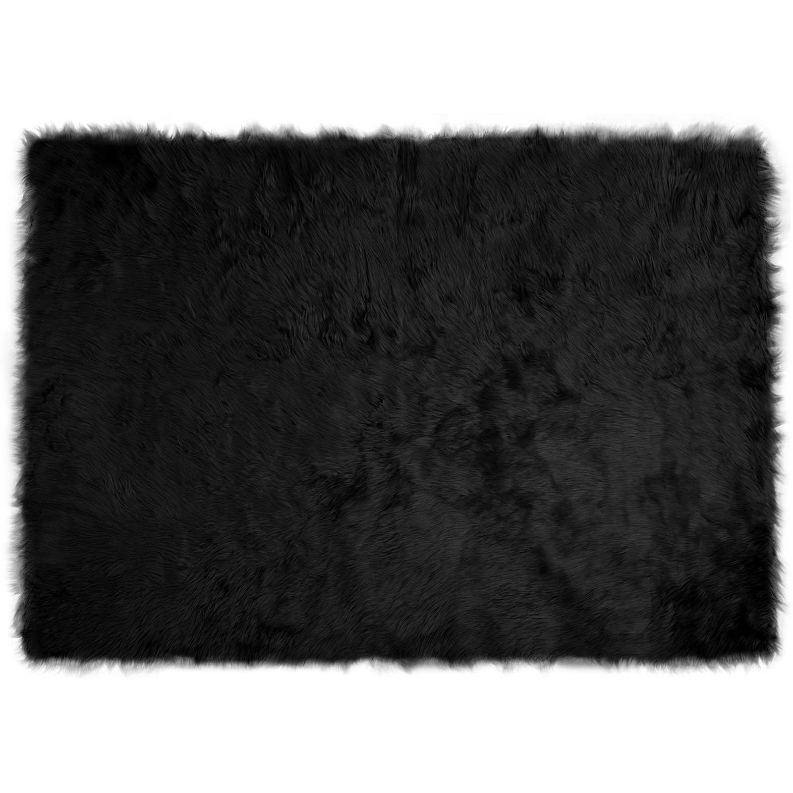 Teppich aus Kunstschaffell TAFALLA Weiß 60 x 110 cm Polyester