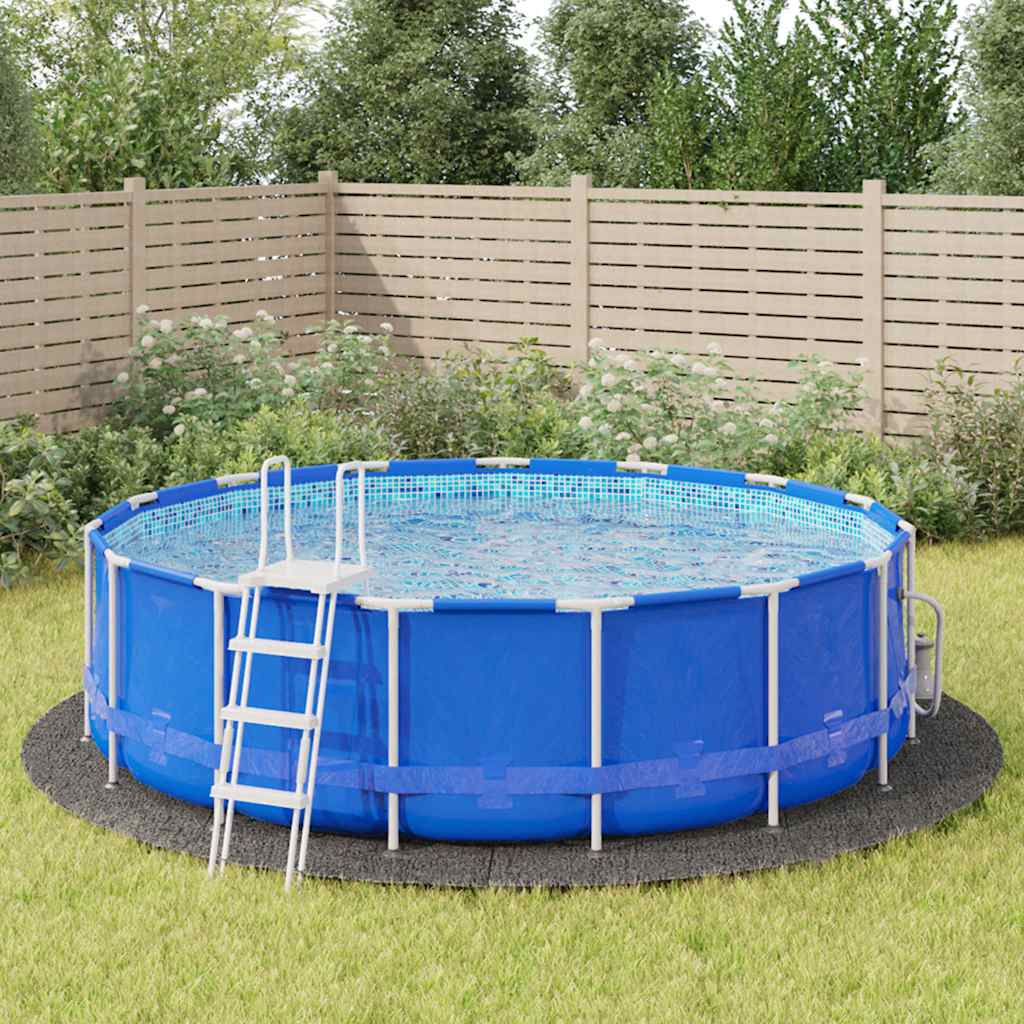 Bodenfolie für Pools Schwarz Ø 244 cm Vliesstoff
