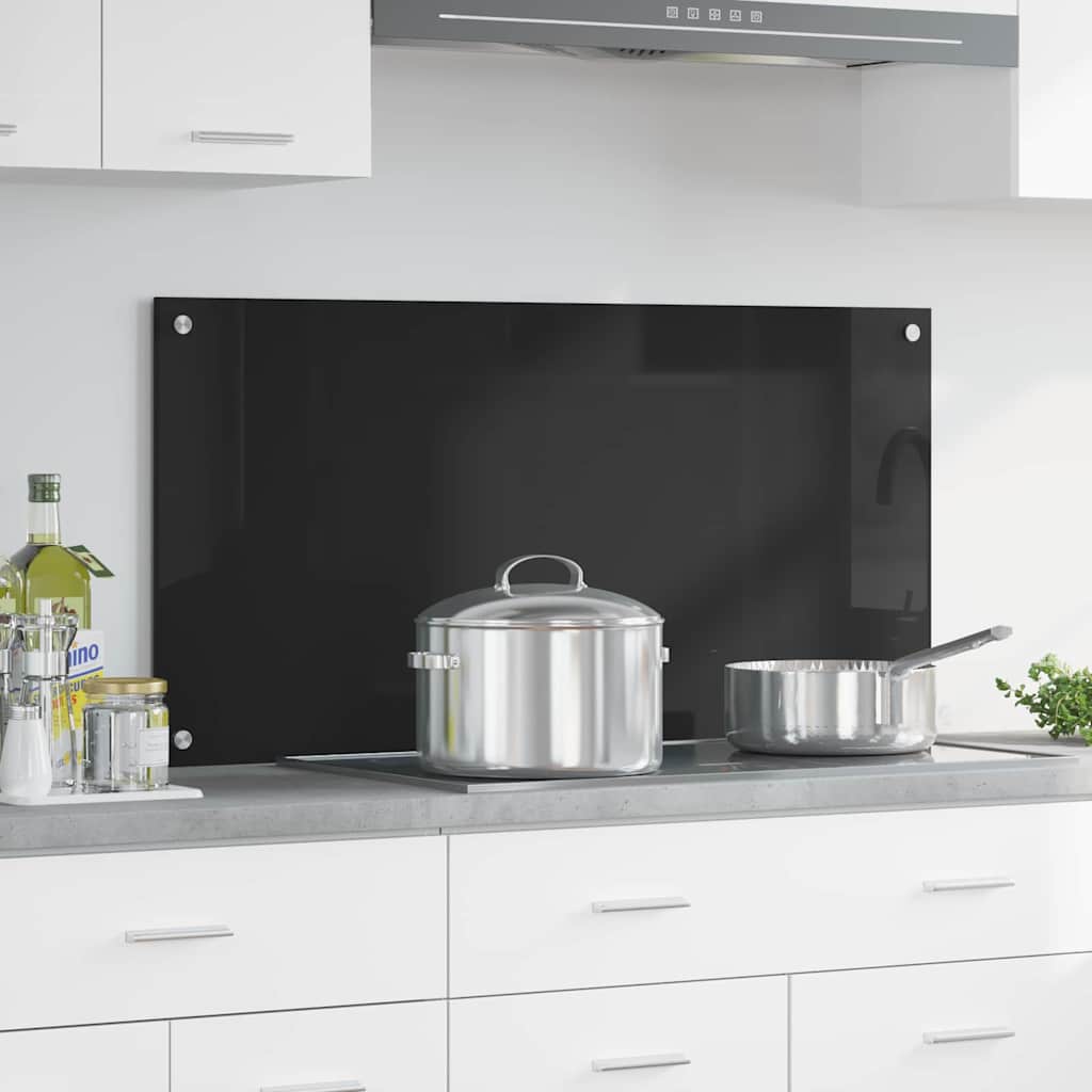 Küchenrückwand 2 pcs Weiß 70 x 40 cm Gehärtetes Glas