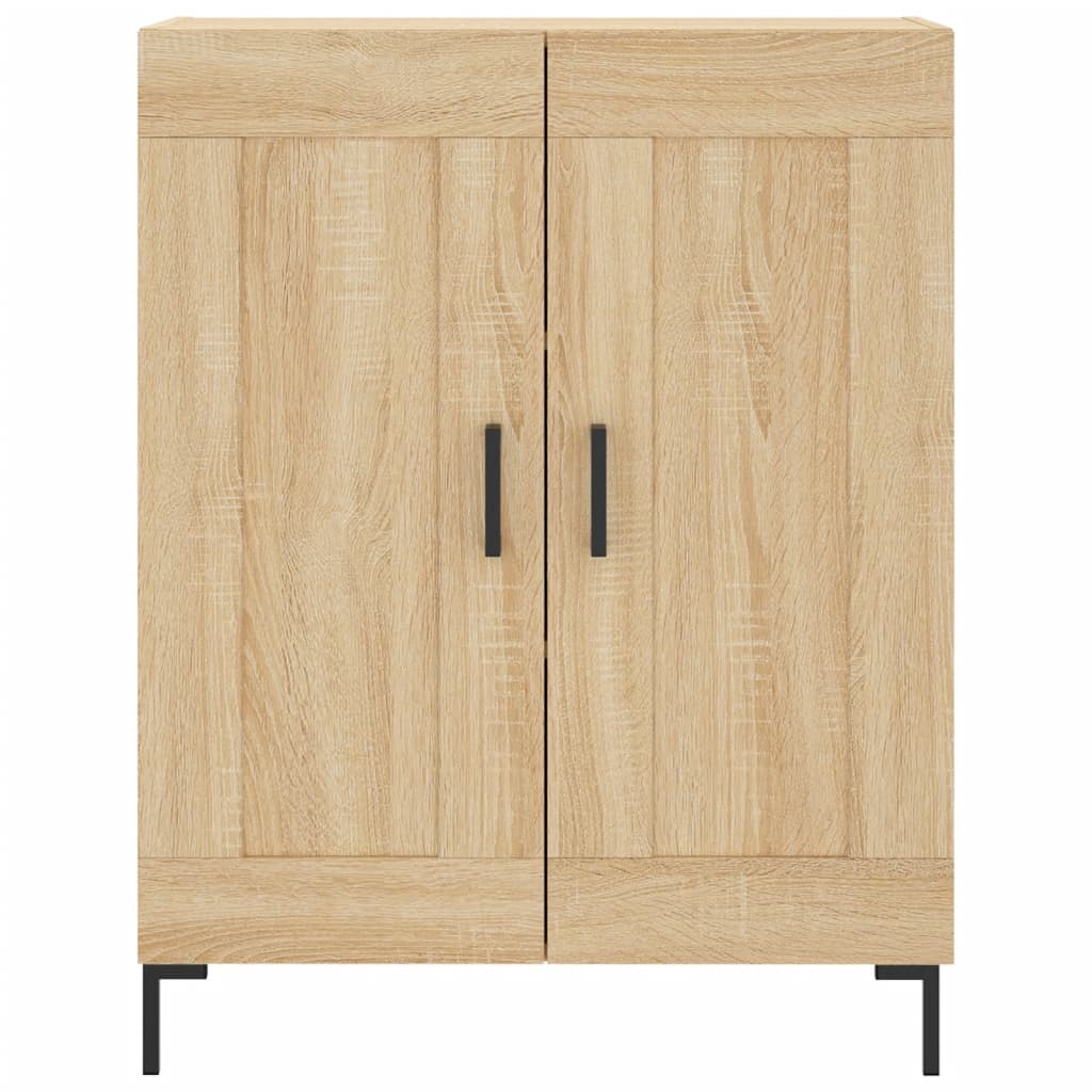 Highboard Hochglanz-Weiß 69,5x34x180 cm Holzwerkstoff